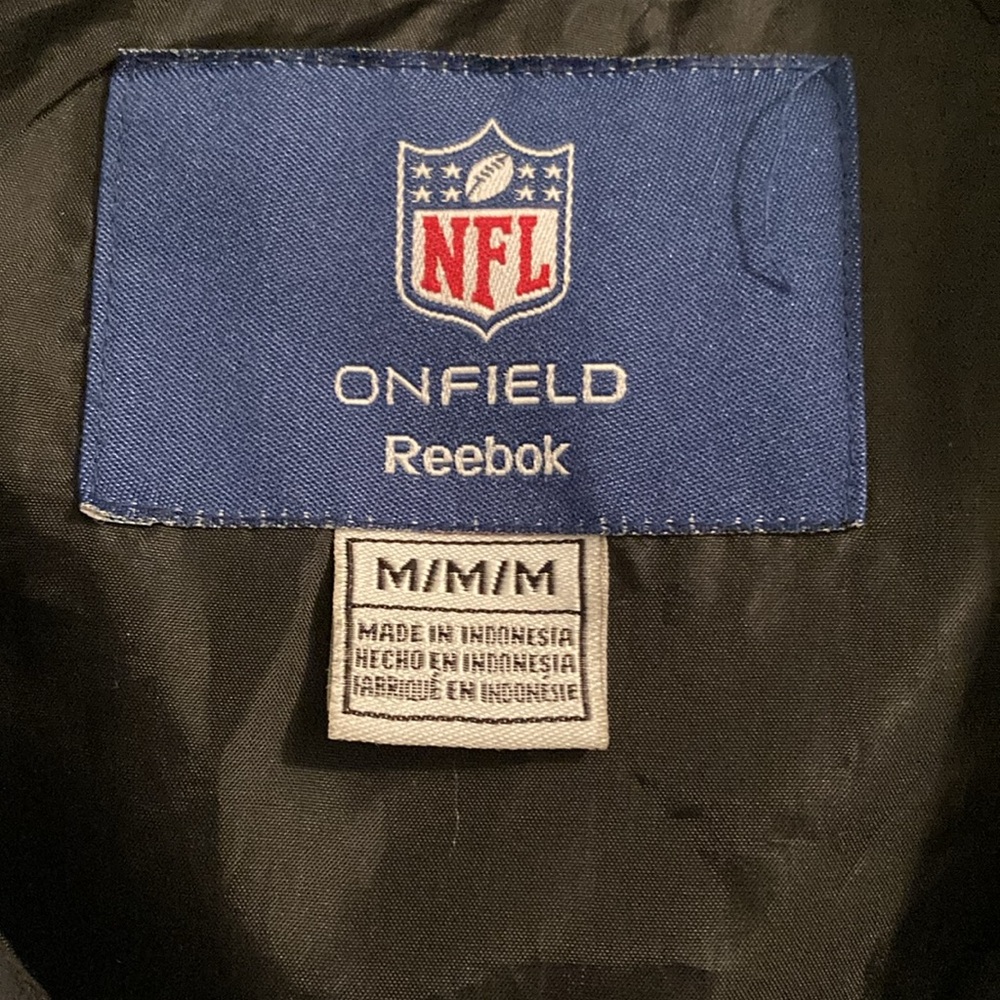 NFL New Orleans Saints on Field Reebok Team Pullover Jacket with Gold Accents - Picture 2 of 2